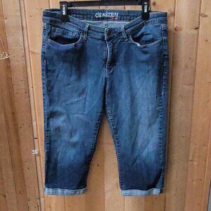 Levi's Denizen Blue Denim Capri Jeans | Classic Y2K High Waist Cropped